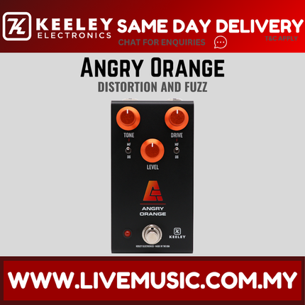Keeley Angry Orange Distortion and Fuzz Guitar Pedal