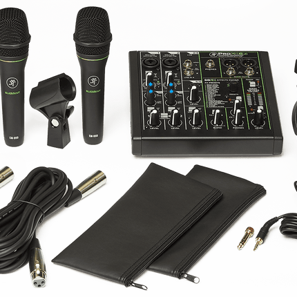 Mackie Performer Bundle With ProFX6v3 Mixer, EM-89D Microphone, MC-100 Headphone And Mic Stand (ProFx6/EM89D/MC100)