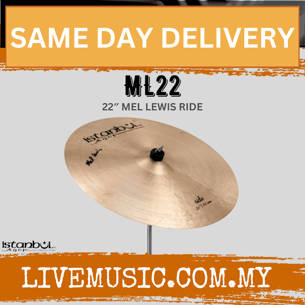 Istanbul Agop Cymbals ML22 22" Mel Lewis Signature Ride Cymbal ( ML-22 / ML 22 )