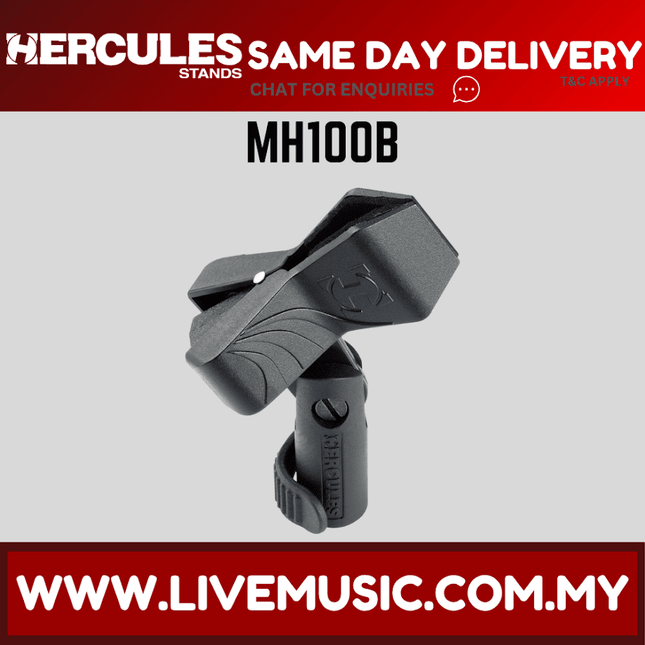 Hercules MH100B Quick-N-EZ Microphone Clip ( MH-100B / MH 100B )