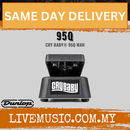 Jim Dunlop 95Q Cry Baby Wah Guitar Effects Pedal (95 Q/95-Q)