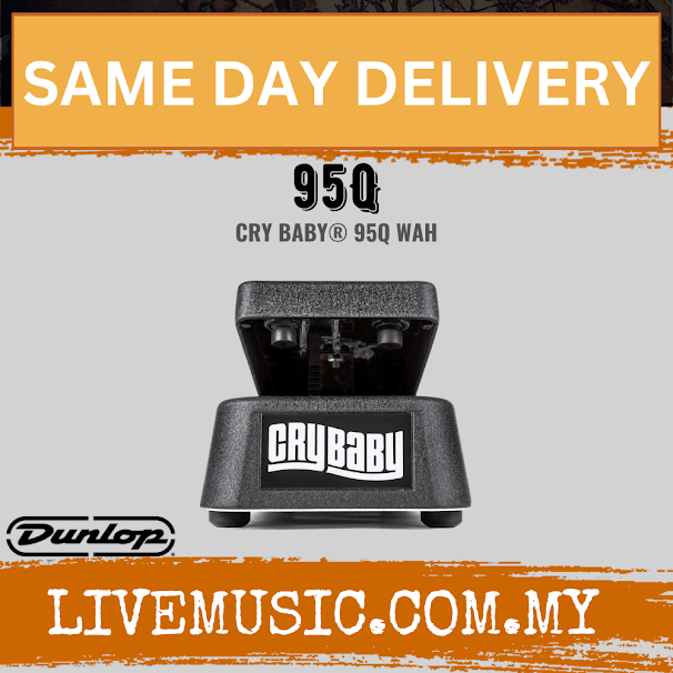 Jim Dunlop 95Q Cry Baby Wah Guitar Effects Pedal (95 Q/95-Q)