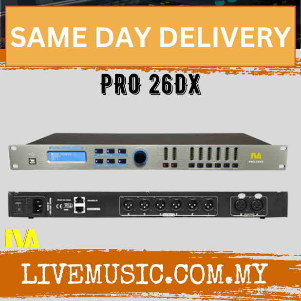IVA PRO 26DX 2 in 6 out Digital Speaker management System ( PRO26DX / PRO-26DX )