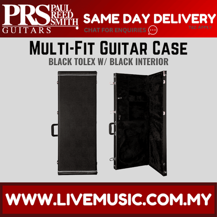 PRS Multi-Fit Guitar Case, Black Tolex w/ Black Interior