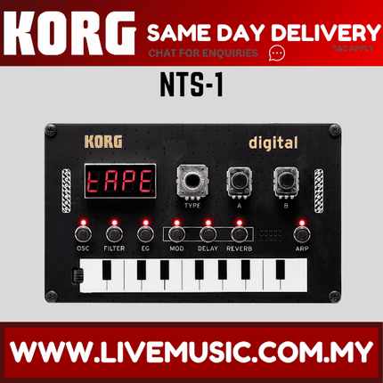 Korg NTS-1 (Nu:Tekt) Monophonic DIY Synthesizer Module Kit With Assembly Tool (NTS1)