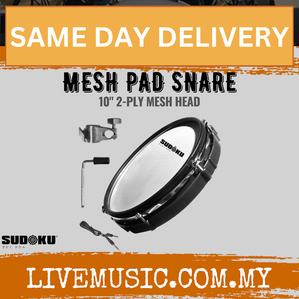 Sudoku 10" Electronic Digital Electric Drum Mesh Pad Snare Set (For Snare and Tom Tom)-ROLAND,YAMAHA,ALESIS support