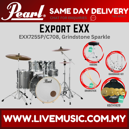 Pearl Export EXX 5-Piece Drum Set with KDZ141620 Cymbals Set ( EXX725SP/C )