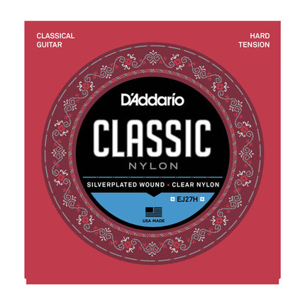 D'Addario EJ27H - Nylon Classical Strings, Hard Tension (DAddario)