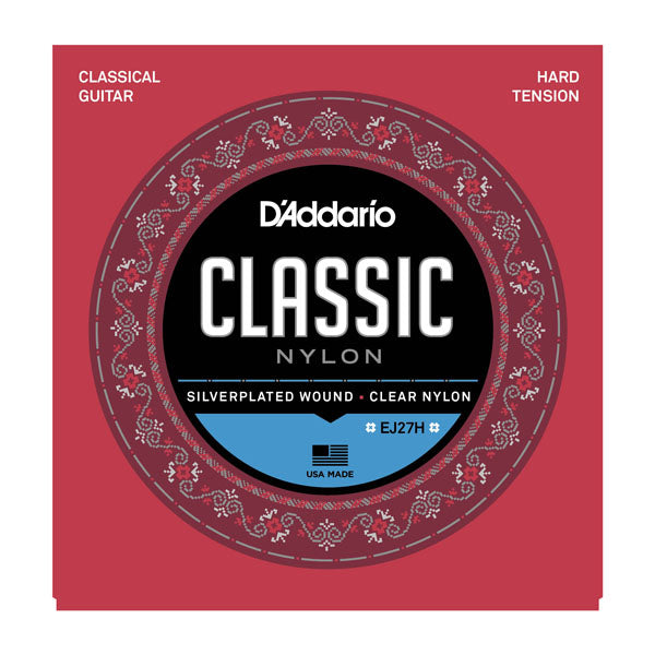 D'Addario EJ27H - Nylon Classical Strings, Hard Tension (DAddario)