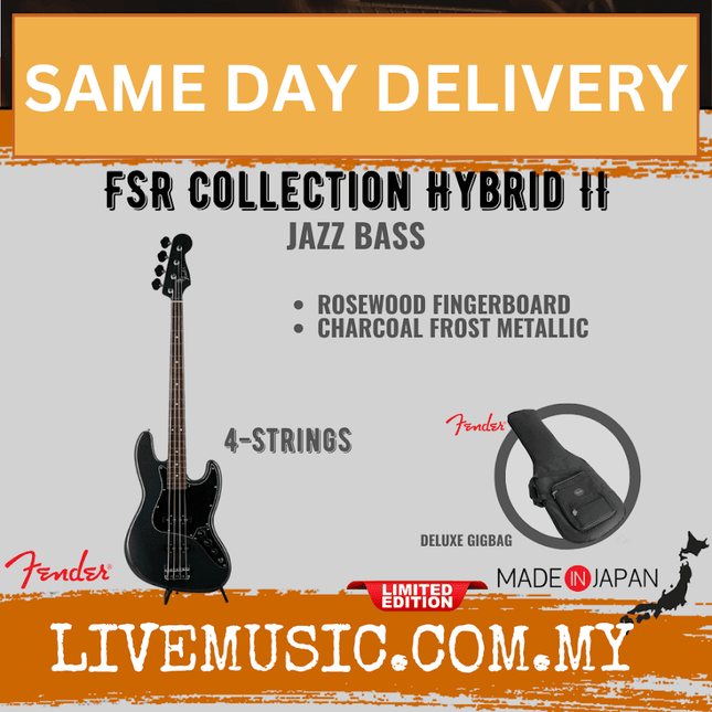Charcoal Frost Metallic Jazz bass guitar with rosewood fingerboard, 4-string body