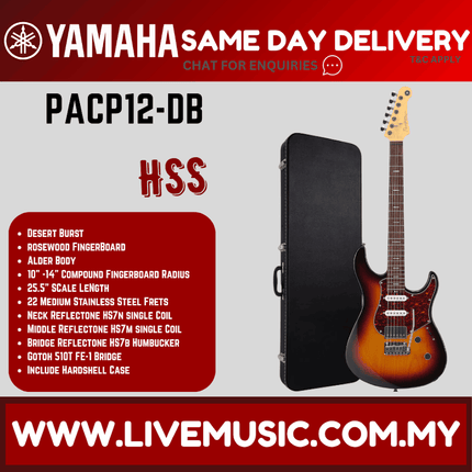 Yamaha PACP12 Pacifica Professional Electric Guitar - Desert Burst ( PACP 12 / PACP-12 )