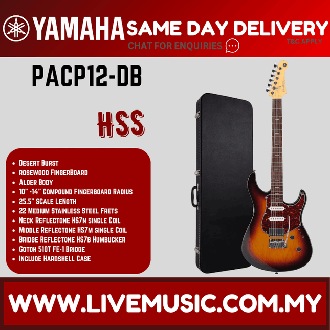 Yamaha PACP12 Pacifica Professional Electric Guitar - Desert Burst ( PACP 12 / PACP-12 )