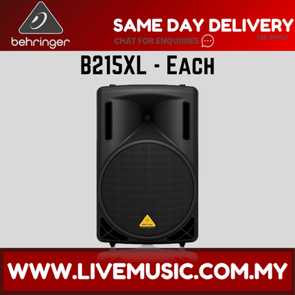 Behringer Eurolive B215XL 1000-watt 15'' Passive Speaker With Speaker Stand & Cable - Each / Pair ( B-215XL )