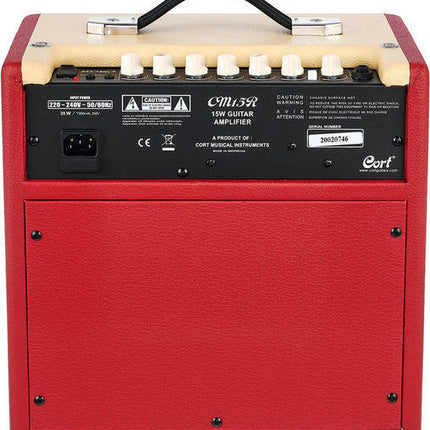 Cort CM15R-DR 15-Watt Electric Guitar Amplifier - Dark Red ( CM15R / CM15RDR)