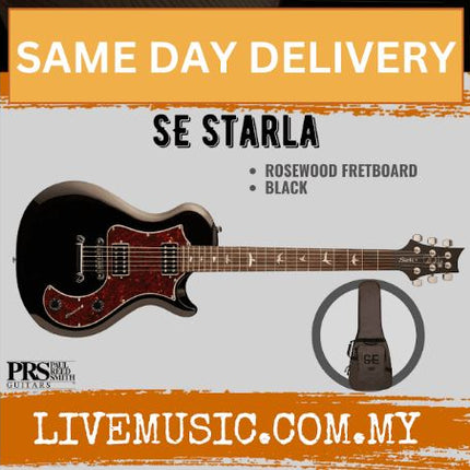 PRS SE Starla Electric Guitar with Bag - Black
