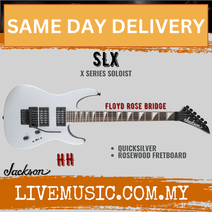 Jackson X Series Soloist SLX Electric Guitar, Rosewood Fretboard - Quiksilver