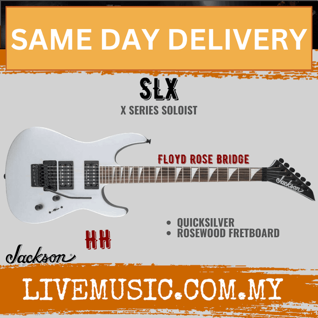 Jackson X Series Soloist SLX Electric Guitar, Rosewood Fretboard - Quiksilver