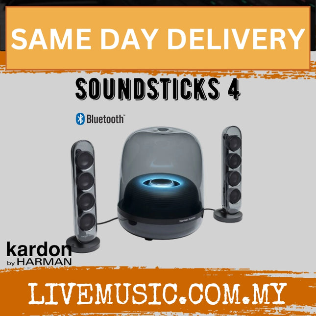 Harman Kardon SoundSticks 4 Bluetooth Speaker System - Black ( SoundSticks4  Sound Sticks 4 )