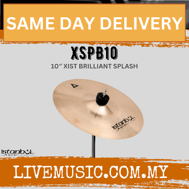 Istanbul Agop Cymbals XSPB10 10" Xist Brilliant Splash Cymbal (XSPB 10/XSPB-10)