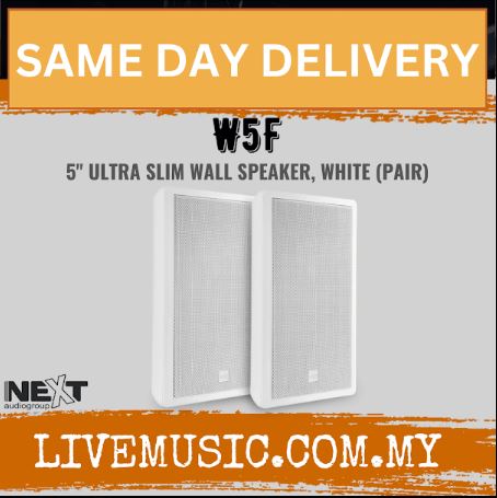 Next Audio W5F 5" Ultra Slim Wall Speaker, White- Pair ( W-5F / W 5F )