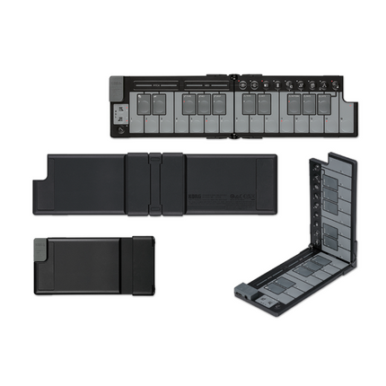 Korg nanoKEY Fold Ultra-Portable Foldable MIDI Keyboard Controller - Black ( NANOKEYFOLD )