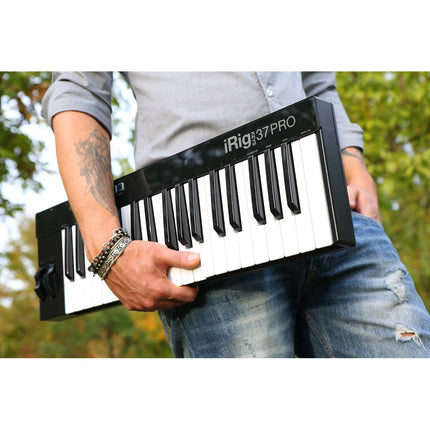 IK Multimedia iRig Keys 37 Pro - The affordable 37 key USB MIDI controller for Mac/PC - Black (Keys37/Keys-37)