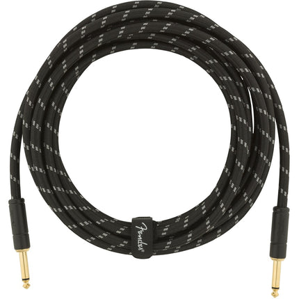 Fender Deluxe Series Instrument Cable, 25ft - Black Tweed