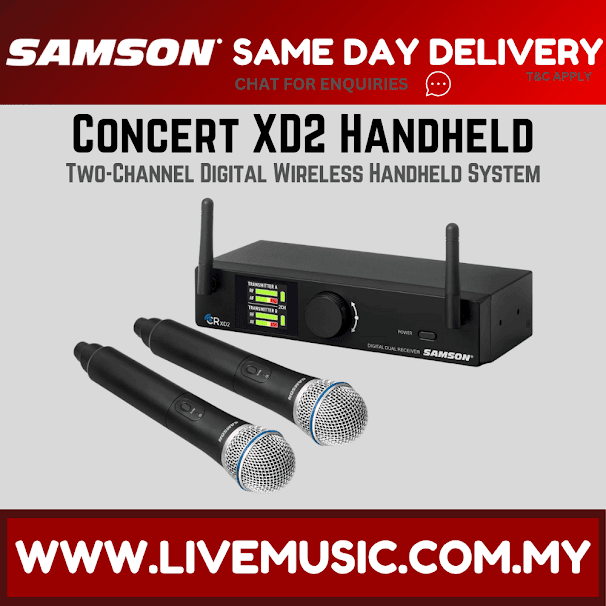 Samson Concert XD2 Two-Channel Digital Wireless Handheld System ( CONCERT-XD2 CONCERTXD2 )