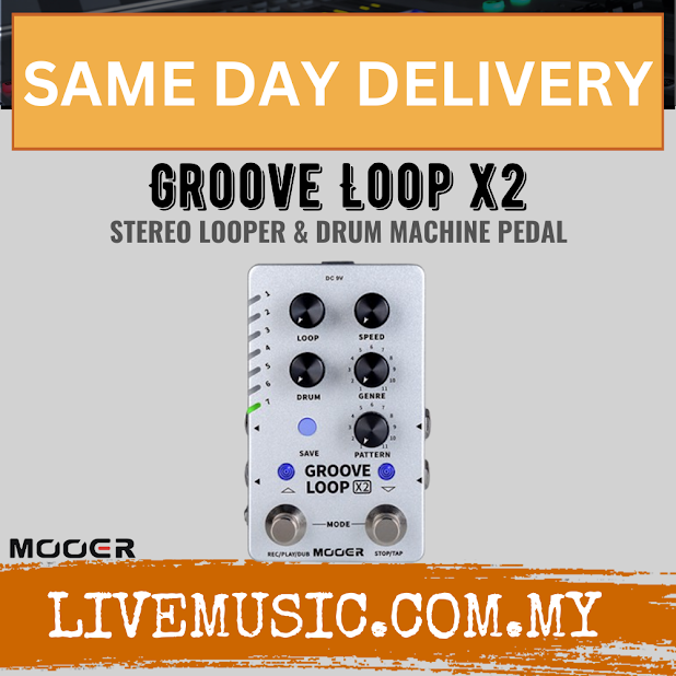 Mooer Groove Loop X2 - Stereo Looper / Drum Machine