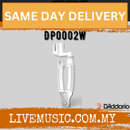 D'Addario DP0002W Planet Waves Pro Winder - Winder and Cutter For Guitar String - White (DP0002)