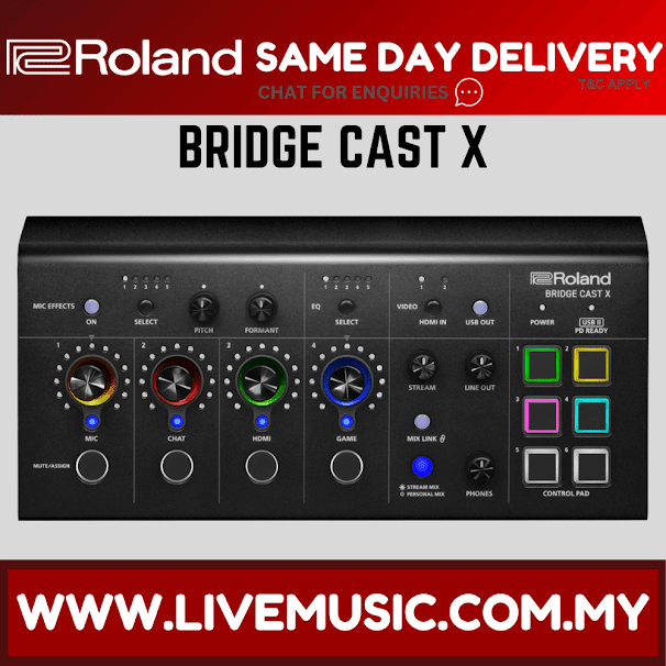 Roland Bridge Cast X Dual-bus Pro Streaming Mixer ( BridgeCast BridgeCastX )