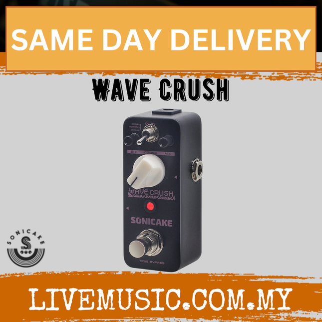 Sonicake QSS-20 Sonic Wave Crush Digital Bitcrusher Guitar Effects Pedal ( QSS 20 QSS20 )