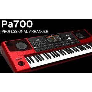 Korg Pa700 - 61 key Arranger Workstation with Free Adapter - Red (Pa-700)