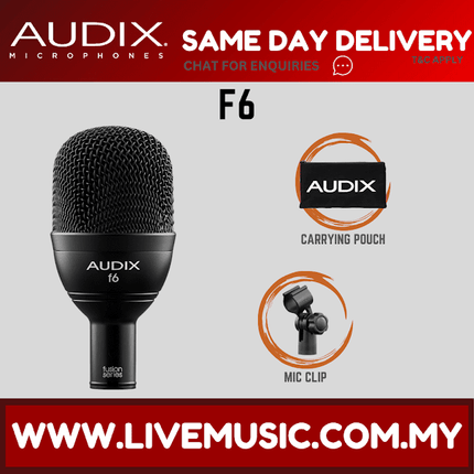 Audix F6 Hypercardioid Dynamic Kick Drum Microphone ( F-6 / F 6 )