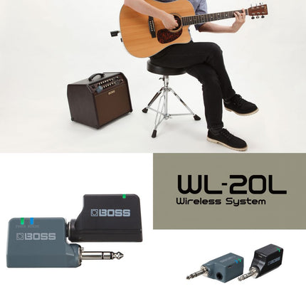 Boss WL-20L - Plug and Play Digital Wireless Guitar System with Cable Tone Simulation ( WL20L)