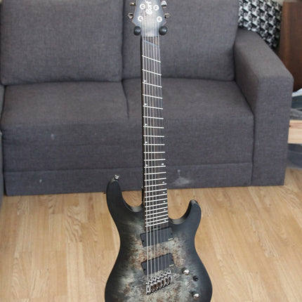 Cort KX500MS 6-Strings Electric Guitar Macassar Ebony Fretboard with Gig Bag - Star Dust Black (KX-500MS/KX 500MS)