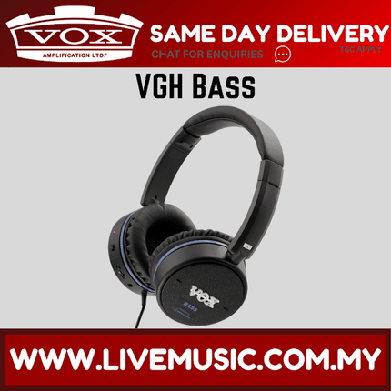 Vox VGH Bass Guitar Headphones with Effects (VGH-Bass/VGHBass)