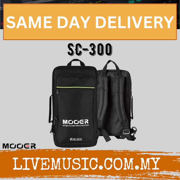 Mooer SC-300 Soft Carry Multi-Effect Pedal Board Case Bag for GE300 ( SC300 / SC 300 )