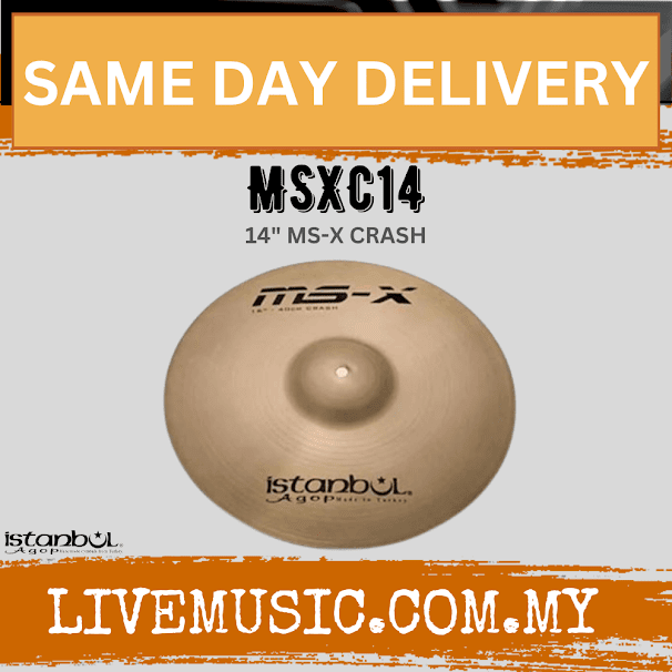 Istanbul Agop Cymbals MSXC14 14" MS-X Crash MSX ( MSXC-14 / MSXC 14 )
