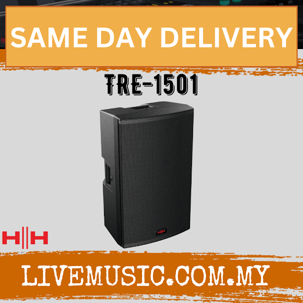 HH ELECTRONIC TENSOR TRE-1501 Active Moulded Speaker With Speaker Stand And Cable - Each / Pair ( TRE 1501 / TRE1501 )