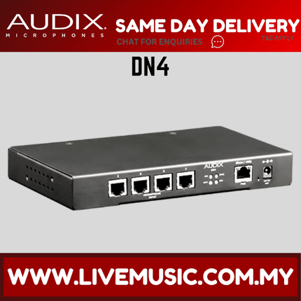 Audix DN4 Dante AES67 Integrated Microphone System Interface (DN 4/DN-4)