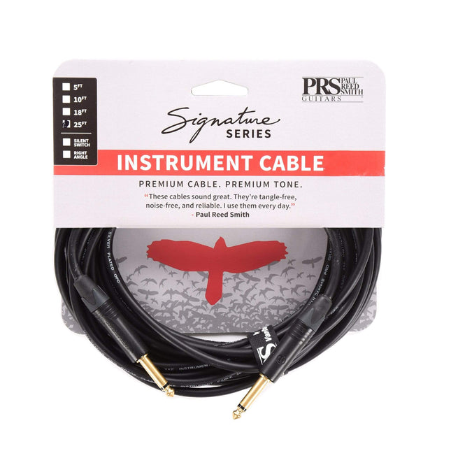 PRS Signature Instrument Cable, Straight/Straight - 25ft