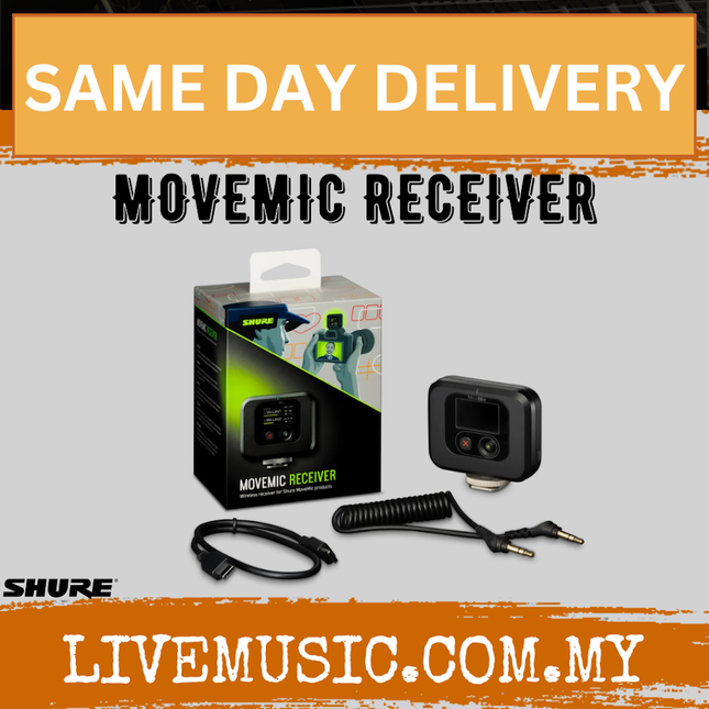 Shure MOVEMIC RECEIVER Wireless Receiver For MoveMic ( MOVEMIC-RECEIVER / MOVEMICRECEIVER )