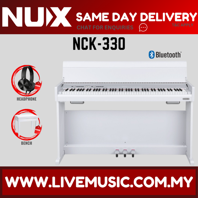 Nux NCK-330 88 Keys Digital Piano Combination Classic and Modern Piano with Bluetooth (NCK330 NCK 330)
