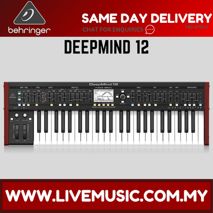 Behringer DeepMind 12 49-key 12-voice Analog Synthesizer (DeepMind12 / DeepMind-12)