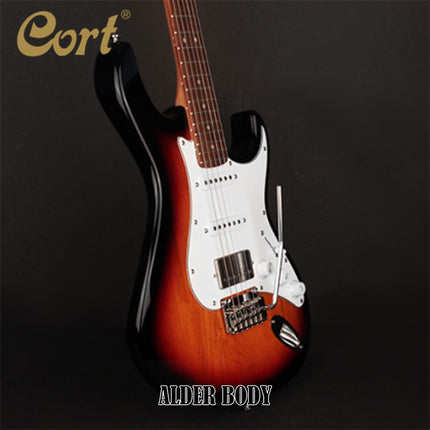 Cort G260CS Electric Guitar Pau Ferro Fretboard with Gig Bag - 3-Tone Sunburst (G-260CS/G 260CS)