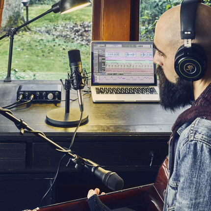 Mackie Producer Bundle With EM-91C And EM-89D Microphone, MC-100 Headphone And Mic Stand (EM91C/EM89D/MC100)