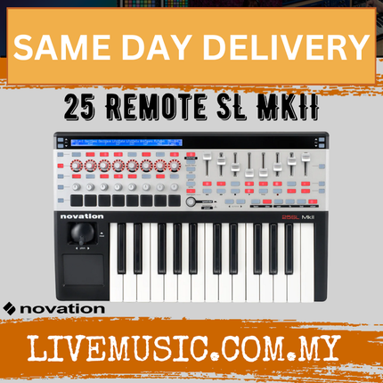 Novation 25 Remote SL - Mk II 25-key USB MIDI Controller (Novation-25)