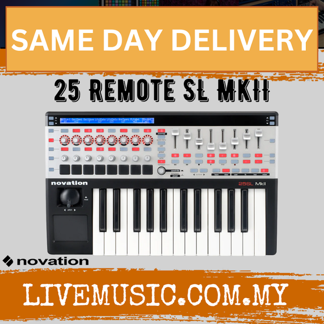 Novation 25 Remote SL - Mk II 25-key USB MIDI Controller (Novation-25)