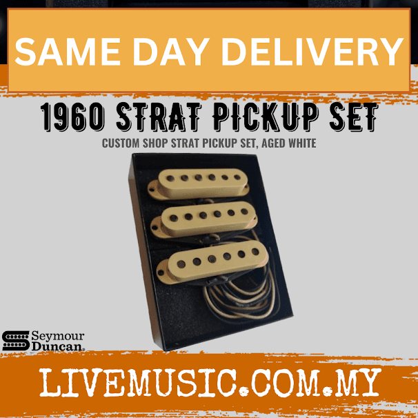 Seymour Duncan Custom Shop 1960 Strat Pickup Set, Aged White